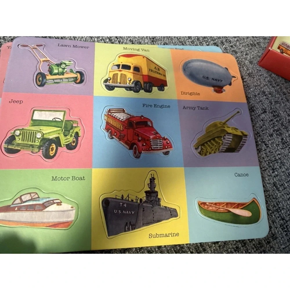 Puz'l Lotto Things That Go Vintage 1950s Style Transportation Puzzle Game 30-021